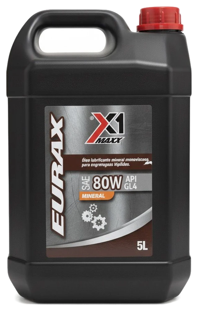 Embalagem do óleo X1 Maxx Eurax 80W GL4