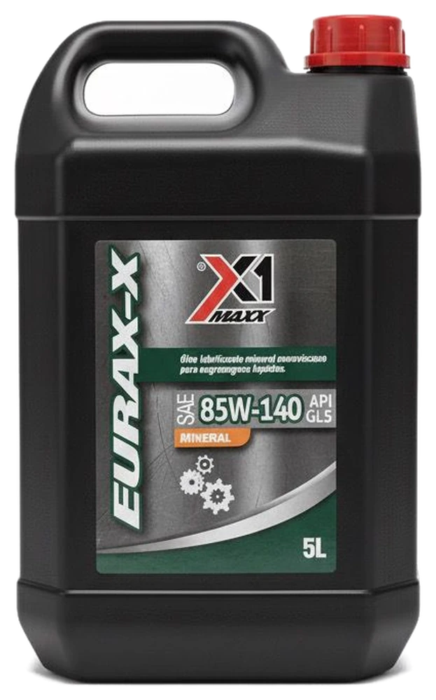 Embalagem do óleo X1 Maxx Eurax 85W140 GL5