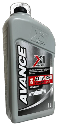 Embalagem do óleo X1 Maxx Avance 25W60 SL