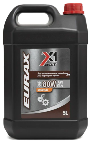Embalagem do óleo X1 Maxx Eurax 80W GL4