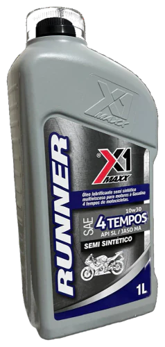 Embalagem do óleo X1 Maxx Runner 4T 10W30 SL