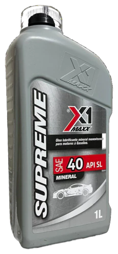 Embalagem do óleo X1 Maxx Supreme SAE 40 SL