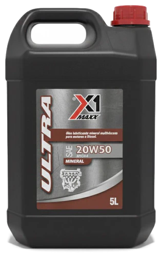 Embalagem do óleo X1 Maxx Ultra 20W50 CH4