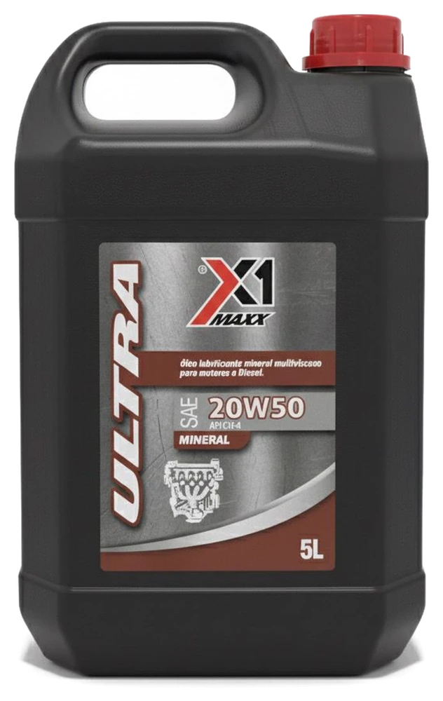 Embalagem do óleo X1 Maxx Ultra 20W50 CH4